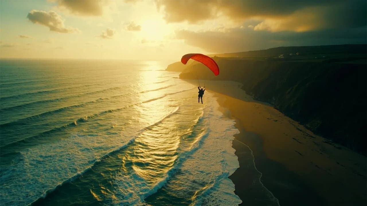Canopy ride over the Perranporth coastline